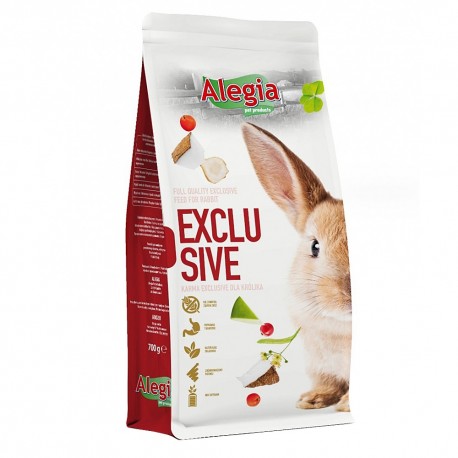 Alegia - Exclusive Królik - pełnowartościowy pokarm 700g