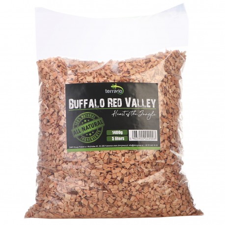 Terrario Buffalo Red Valley 5l - średnie zrębki olcha