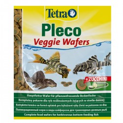 Tetra Pleco Veggie Wafers 15g - pokarm roślinny dla ryb dennych