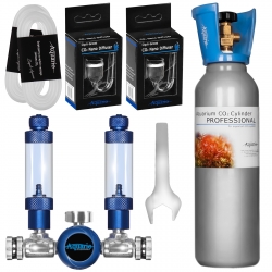 Aquario BLUE TWIN Standard - Podwójny zestaw CO2 z butlą 5l