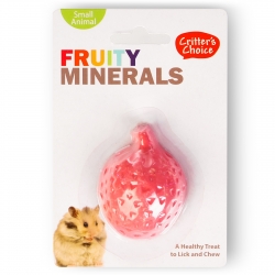 HappyPet Fruity Minerals 30g - kostka wapienna truskawkowa