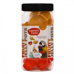 HappyPet Tweeter's Treats Fruity Jelly Pots 27 sztuk - mix smaków