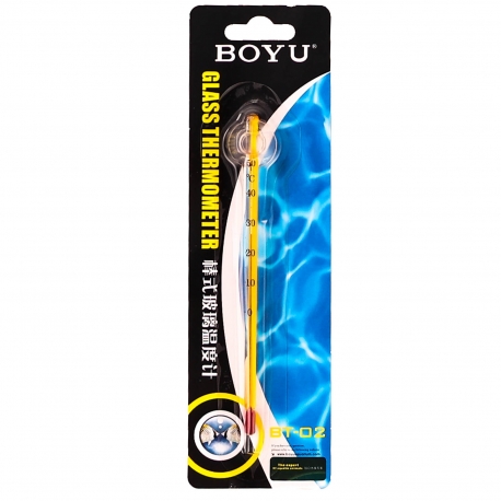 BOYU Glass Thermometer Expert - termometr szklany z przyssawką