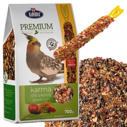 Gami Premium - karma dla papug średnich + kolba