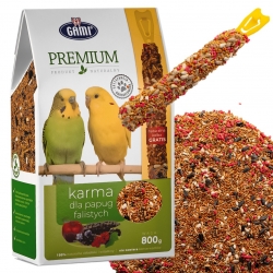 Gami Premium - karma dla papug falistych + kolba