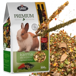 Gami Premium - karma warzywno-ziołowa dla królika + 2 kolby