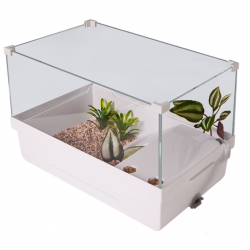 Sunsun Turtle Water Box L - akwarium dla żółwia z wyspą i filtrem