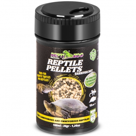 Repti-Zoo Reptile Pellets 100ml - pokarm i witaminy dla gadów mięsożernych