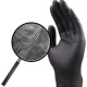 Rękawice ochronne nitrylowe czarne 20 sztuk - rozmiar L