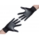 Rękawice ochronne nitrylowe czarne 20 sztuk - rozmiar XL
