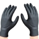 Rękawice ochronne nitrylowe czarne 20 sztuk - grube rozmiar XL